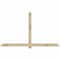 Ekena Millwork Eugene Rough Sawn Timber Gable Bracket, Douglas Fir, 84"W x 49"H x 2"D x 4"F, 14/12 Pitch GBW084X49X0204EUG00RDF - alternate 1